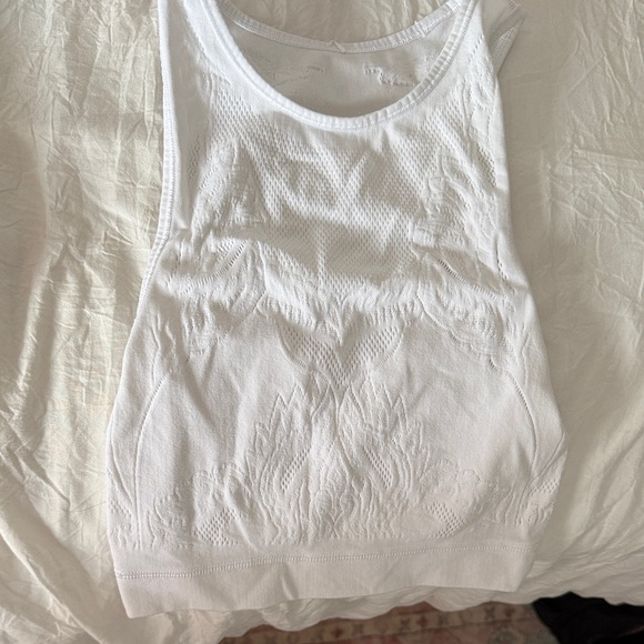 lululemon athletica Tops - Lululemon Athletica White Muscle Tee